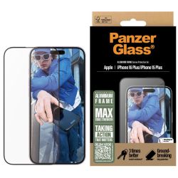 Screen Protector Aluminum Frame für Apple iPhone 16 Plus (2851)