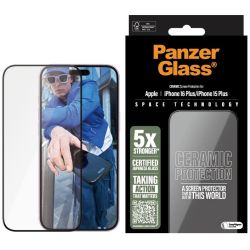 PanzerGlass Ceramic Screen Protector Ultra-Wide Fit Apple iPhone 16 Plus (2855)