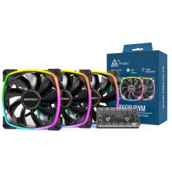 AX120 PWM ARGB 120mm Lüfter schwarz 3er-Pack (AX120 3 in 1 Pack (B))