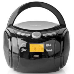 Boombox 9W CD-Player schwarz (SPBB100BK)