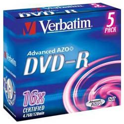 DVD-R 4.7GB 16x, 5er Jewelcase (43519)