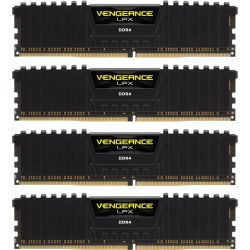 Vengeance LPX schwarz DIMM Kit 64GB, DDR4-2400 (CMK64GX4M4A2400C14)