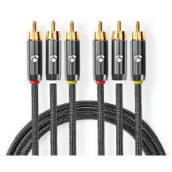 Nedis Composite-Videokabel | 3x Cinch-Stecker | 3x Cinch-Ste (CVTB24300GY20)