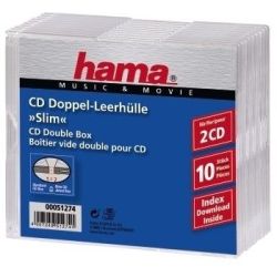Hama CD SLIM DOUBLE BOX, 10-P. (51274)