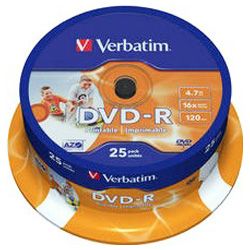 DVD-R 4.7GB 16x, 25er Spindel printable (43538)