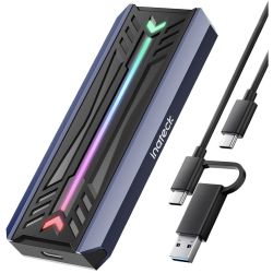 Inateck FE2024 M.2 SSD Gehäuse schwarz (FE2024_BLACK GRAY)