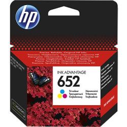 Hewlett Packard (HP) 652 Tintenpatrone mit Druckkopf farbig (F6V24AE-BHK)