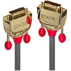 Lindy Gold Line Kabel DVI-D Stecker zu DVI-D Stecker 0.5m grau (36200)